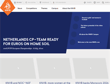 Tablet Screenshot of knvb.com
